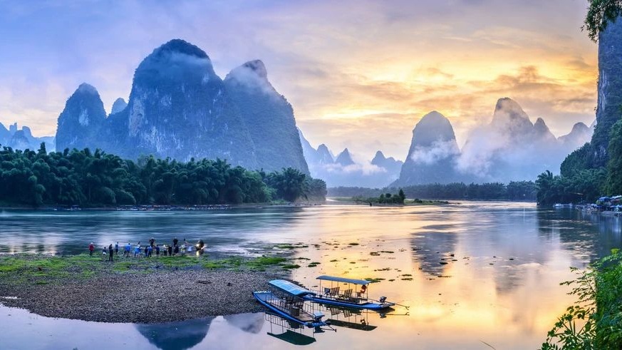 Paysage karstique de Guilin